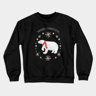 Merry Christmas Polar Bear Crewneck Sweatshirt